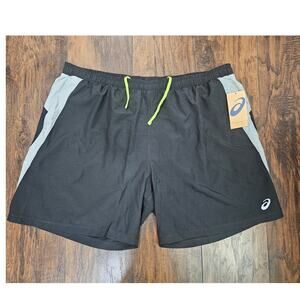 Asics 7" Lyte Shorts - Size 3XL- Gray Black- New